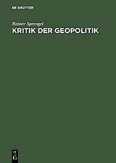 Kritik der Geopolitik