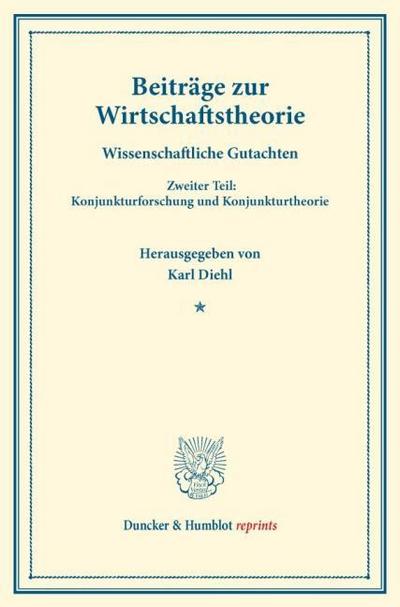 Beiträge zur Wirtschaftstheorie.