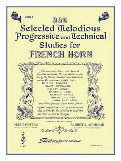 335 Selected Melodious Progressive & Technical Studies: Horn