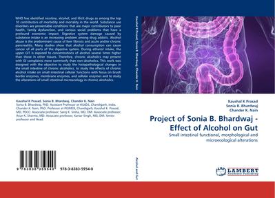 Project of Sonia B. Bhardwaj - Effect of Alcohol on Gut