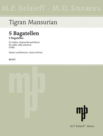 5 Bagatellenfür Violine, Violoncello und Klavier