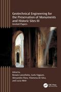 Geotechnical Engineering for the Preservation of Monuments and Historic Sites III