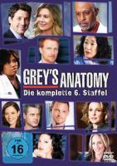 Grey’s Anatomy, Die jungen Ärzte. Staffel.6, 6 DVDs. Staffel.6, 6 DVD-Video