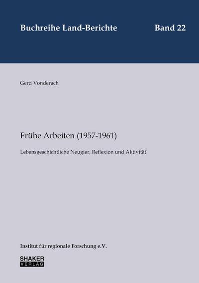 Vonderach, G: Frühe Arbeiten (1957-1961)