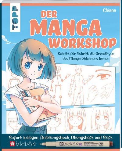 Der Manga-Workshop. Schritt für Schritt die Grundlagen des Manga-Zeichnens lernen: Mit Anleitungsbuch, Übungsheft und Original-Stift Pigma Micron von Sakura sofort loslegen