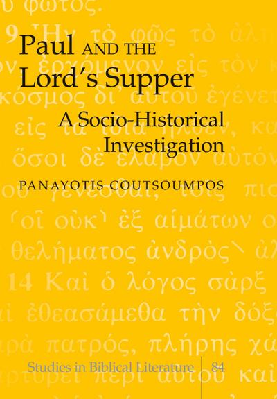 Paul and the Lord’s Supper