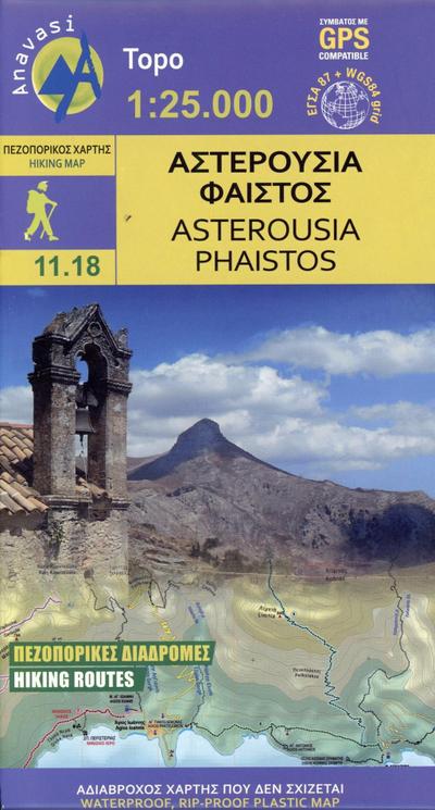 Wanderkarte Asterousia, Phaistos