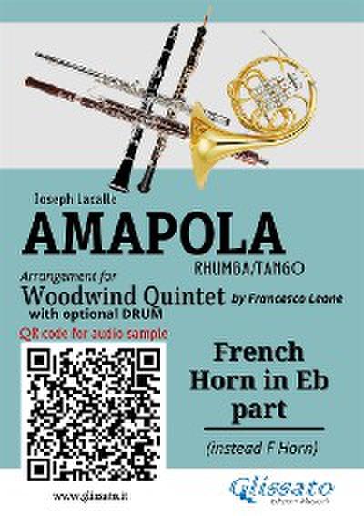 French Horn in Eb part of "Amapola" for Woodwind Quintet