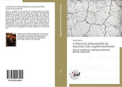 L’efficacité d’étanchéité du bouchon COx argilite-bentonite