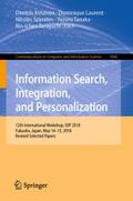 Information Search, Integration, and Personalizati