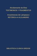 Testimonios y fragmentos. Retórica a Alejandro.