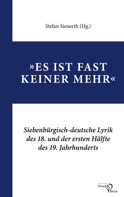 "Es ist fast keiner mehr"