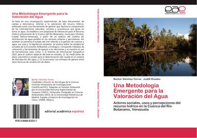 Una Metodología Emergente para la Valoración del Agua