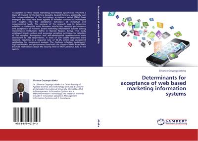 Determinants for acceptance of web based marketing information systems
