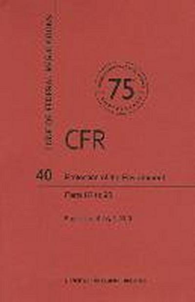 Code of Federal Regulations Title 40, Protection of Environment, Parts 8795, 2013