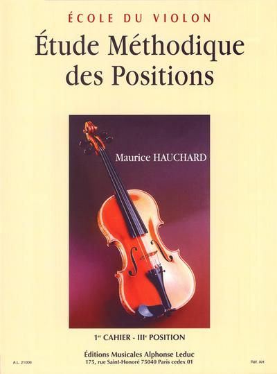 Étude méthodique des positionsvol.1 pour violon