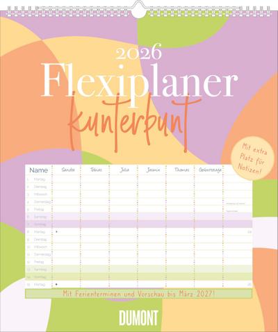 Flexiplaner kunterbunt 2026