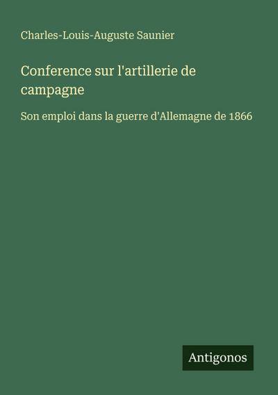 Conference sur l’artillerie de campagne
