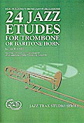 24 Jazz Etudes (+CD)for trombone or baritone horn