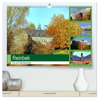 Reinbek, Tor zum Sachsenwald (hochwertiger Premium Wandkalender 2024 DIN A2 quer), Kunstdruck in Hochglanz