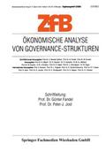 Ökonomische Analyse von Governance-Strukturen