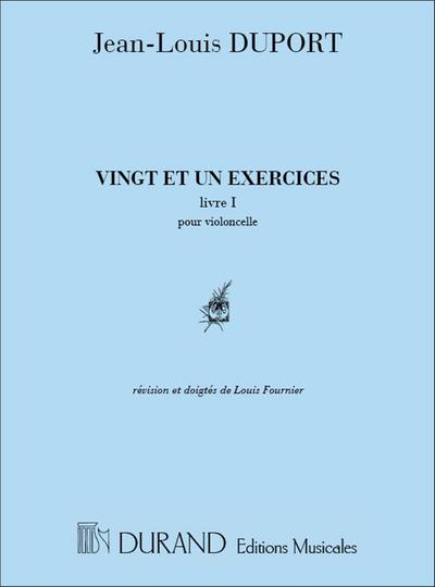21 Exercices vol.1 (nos.1-13)pour violoncelle
