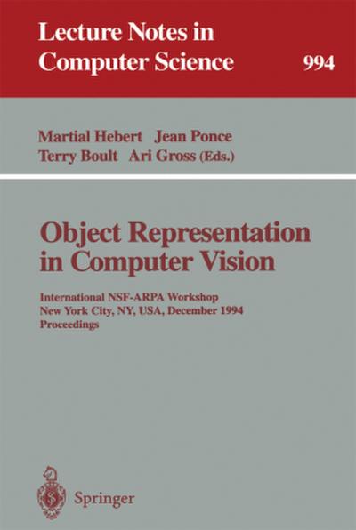 Object Representation in Computer Vision