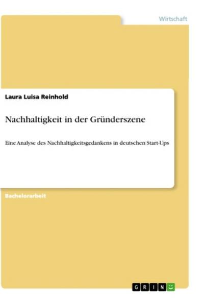 Nachhaltigkeit in der Gründerszene