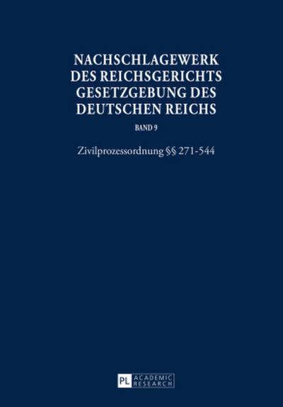 Nachschlagewerk des Reichsgerichts - Gesetzgebung des Deutschen Reichs