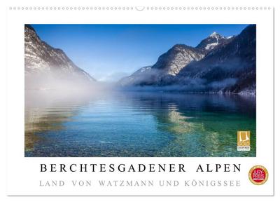 Berchtesgadener Alpen - Land von Watzmann und Königssee (Wandkalender 2024 DIN A2 quer), CALVENDO Monatskalender