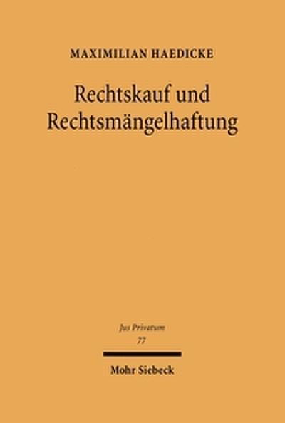 Rechtskauf und Rechtsmängelhaftung