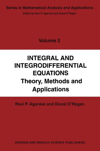 Integral and Integrodifferential Equations