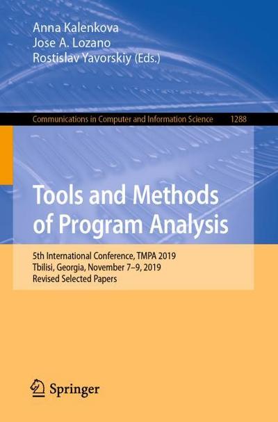Tools and Methods of Program Analysis