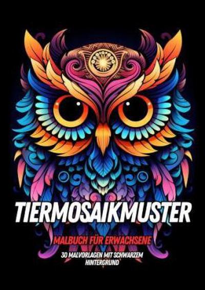 Malbuch für Erwachsene - Tiermosaikmuster