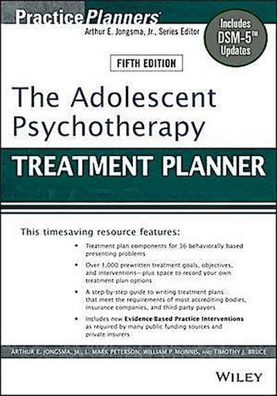 The Adolescent Psychotherapy Treatment Planner