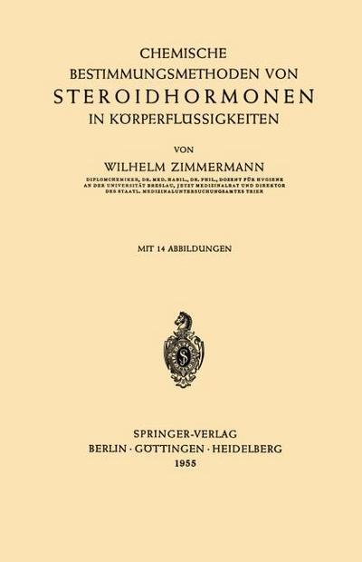 Chemische Bestimmungsmethoden von Steroidhormonen in Körperflüssigkeiten