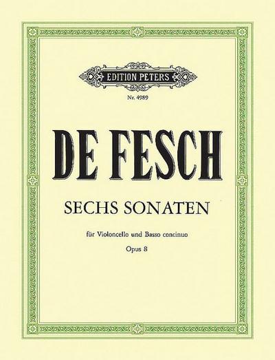 6 Sonatas for Cello and Continuo Op. 8
