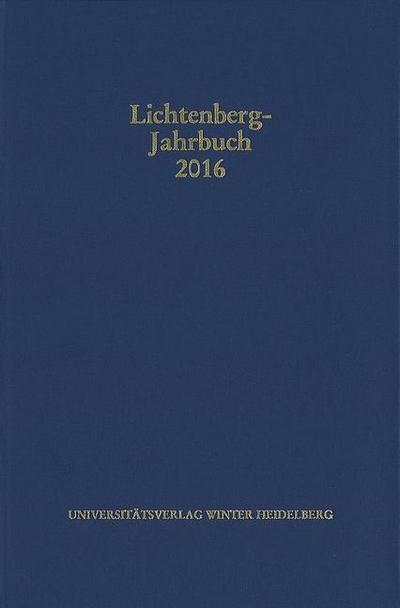 Lichtenberg-Jahrbuch 2016