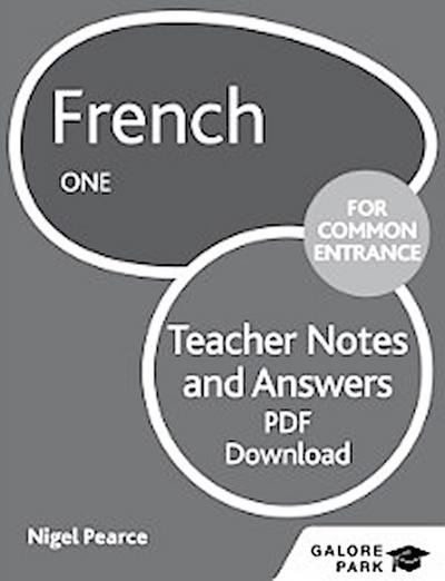 French for Common Entrance One Answers