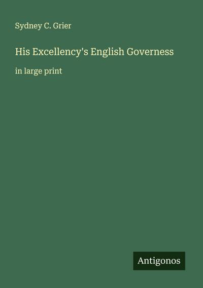 His Excellency’s English Governess