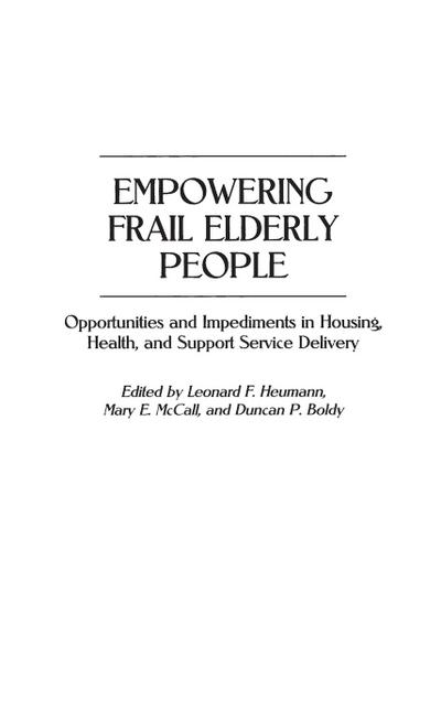 Empowering Frail Elderly People