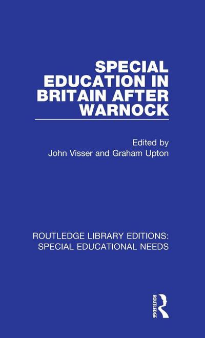 Special Education in Britain after Warnock