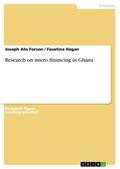 Research on micro financing in Ghana