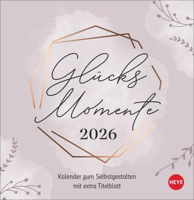 Kreativkalender zum Aufstellen Glücksmomente 2026