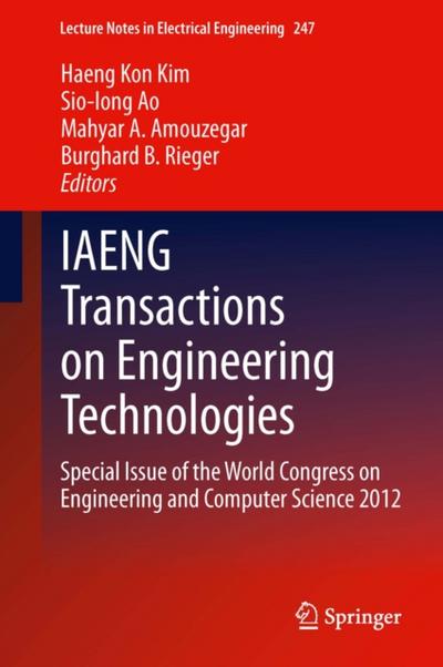 IAENG Transactions on Engineering Technologies