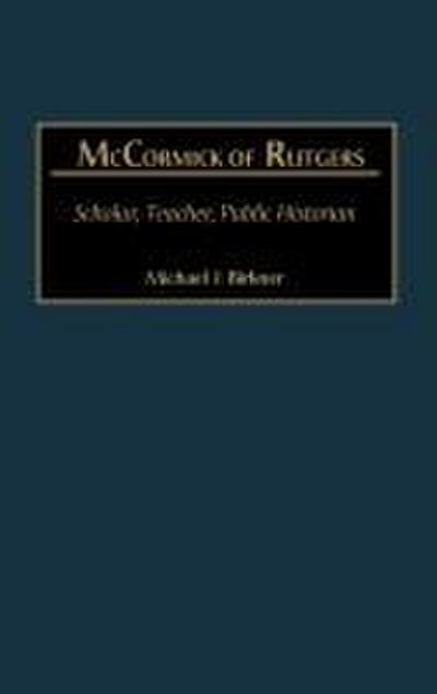 McCormick of Rutgers