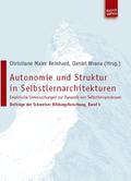 Autonomie und Struktur in Selbstlernarchitekturen