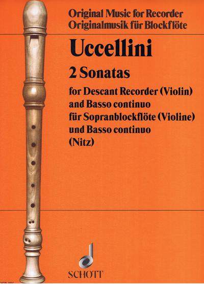 2 Sonatenfür Sopran-Blockflöte (Violine) und Basso continuo