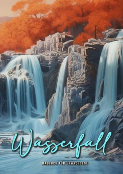 Waterfall Coloring Book for Adults