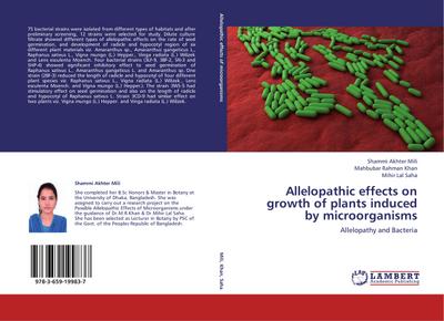 Allelopathic effects on growth of plants induced by microorganisms